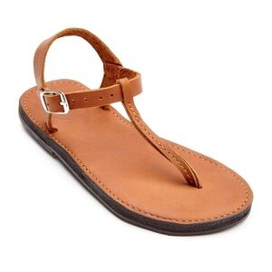 BRAVE SOLES - THE ROMANA SANDAL - CARAMEL size 42 women’s 10